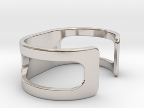 Bracelet, size 1, embossed - 51x22 in Platinum
