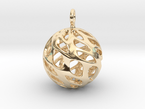 Sphere Pendant in 14k Gold Plated Brass