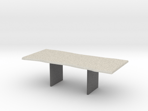 Wood Slab Table - 001 1:12 scale in Full Color Sandstone