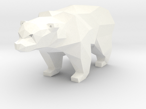 A Bear - 2.6cm in White Processed Versatile Plastic