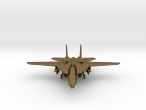 F14 grumman Jet in Polished Bronze