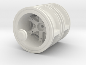 Rear-wheel-twin-tyre-set-Dia52mm in White Natural Versatile Plastic
