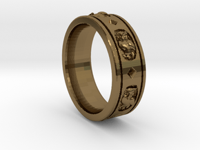 Ring Courson-v3.d58 in Polished Bronze