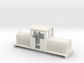 009 bogie  Centercab loco in White Natural Versatile Plastic