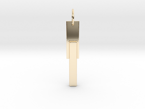 Simplicity  - Line in 14k Gold Plated Brass