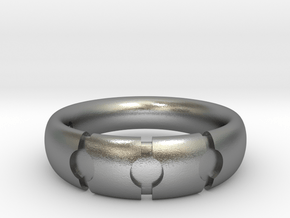 Enigmatic ring_Size 6 in Natural Silver