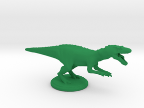 Dinosaurs World Allosaurus Full Color in Green Processed Versatile Plastic