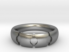 Enigmatic ring_Size 7 in Natural Silver