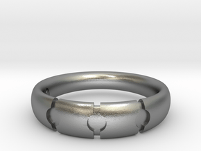 Enigmatic ring_Size 11 in Natural Silver