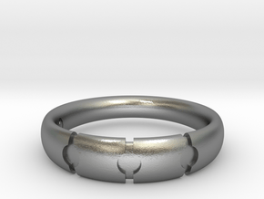 Enigmatic ring_Size 13 in Natural Silver