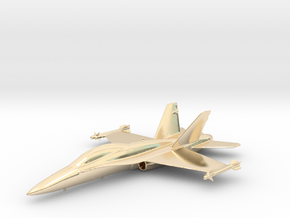 McDonnell Douglas F/A-18 Hornet F-18 Gold & precio in 14k Gold Plated Brass