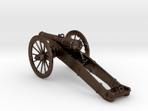 12 Pound Middle cannon in Polished Bronze Steel
