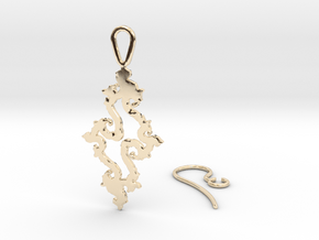 Julia Set Earring in 14K Yellow Gold