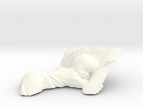 Sleeping Baby  in White Processed Versatile Plastic