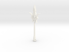 Spear in White Processed Versatile Plastic