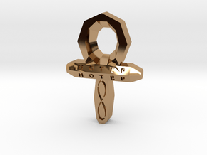 Small Ankh in Polished Brass