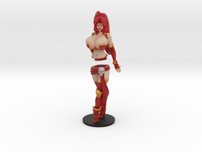Pirate Veronika Red 22 cm (8.5 inch approx) COLOR in Full Color Sandstone