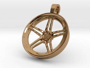 Vossen LC102 KeyChain Pendant 35mm in Polished Brass