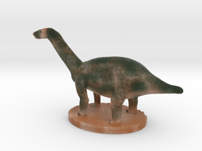 Miniature Apatosaurus Dark Green Full Color in Full Color Sandstone