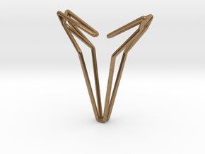 YOUNIVERSAL 8, Pendant in Natural Brass