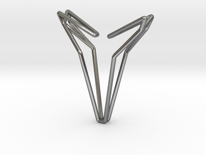 YOUNIVERSAL 8, Pendant in Fine Detail Polished Silver
