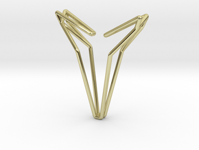 YOUNIVERSAL 8, Pendant in 18k Gold Plated Brass