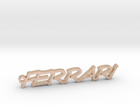 Pendant Ferrari Gold & precious metals in 14k Rose Gold Plated Brass