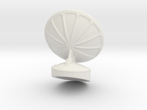 Free Standing Radar Dish 6mm Scale in White Natural Versatile Plastic