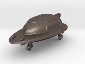Space Car 1 in Polished Bronzed Silver Steel