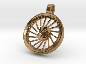 Vossen LC106 KeyChain Pendant 35mm in Polished Brass