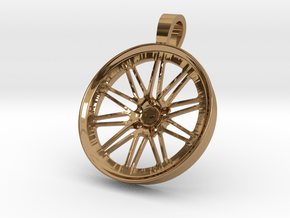 Vossen LC107 KeyChain Pendant 35mm in Polished Brass