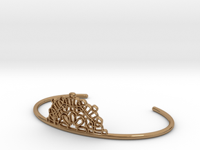 Half Lace Cuff - small in Polished Brass