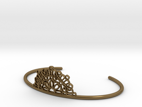 Half Lace Cuff - small in Polished Bronze