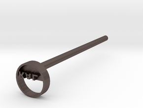 KAL Branding Iron in Polished Bronzed Silver Steel