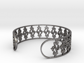 Julia Set Bracelet 7in (18cm) in Polished Nickel Steel