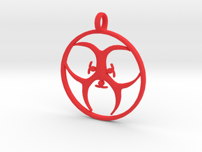[The 100] Trigedakru Symbol Pendant - Woods Clan in Red Processed Versatile Plastic