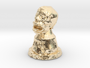 "The Head of St. Legos" in 14k Gold Plated Brass