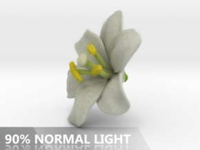 Lily Flower 1 - L in Full Color Sandstone