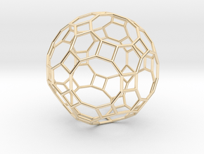 0283 Great Rhombicosidodecahedron E (a=1cm) #001 in 14K Yellow Gold