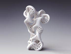Sculpture in White Processed Versatile Plastic