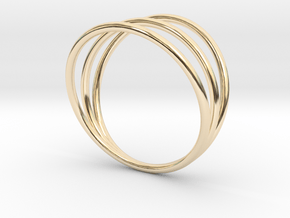 Ring ring small - size 54 in 14k Gold Plated Brass