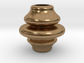 3.58inch Rounded Finial in Natural Brass