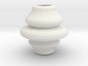 3.58inch Rounded Finial in White Natural Versatile Plastic