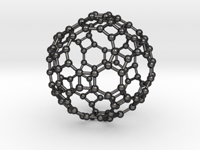 0285 Great Rhombicosidodecahedron V&E (a=1cm) #003 in Polished and Bronzed Black Steel