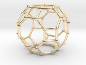 0287 Great Rhombicuboctahedron V&E (a=1cm) #002 in 14K Yellow Gold