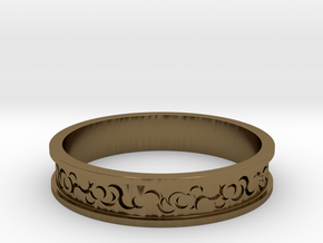 Curls Ring in Polished Bronze