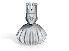 DRAW object - The King hollow in White Natural Versatile Plastic: Extra Small