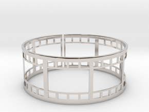 Film Strip Ring in Platinum