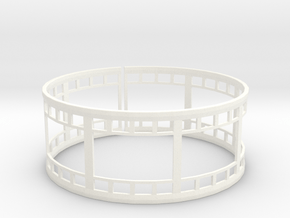 Film Strip Ring in White Processed Versatile Plastic