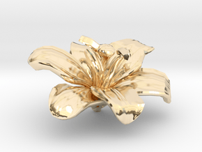 Lily Flower Rock 1 - S in 14K Yellow Gold